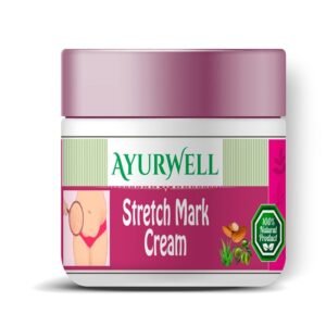 AyurWell Cream for Stretch Marks | Scar Removal | Pregnancy Stretch Marks | Uneven Skin Tone | Vitamin E | For All Skin Types